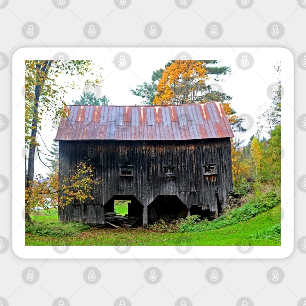 The Old Barn - Vermont Sticker by Bierman9